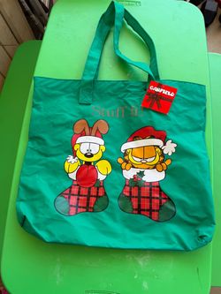 Garfield Christmas Tote Bag with Tag