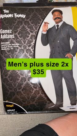 Gomez Addams Halloween Costume Men's 2X