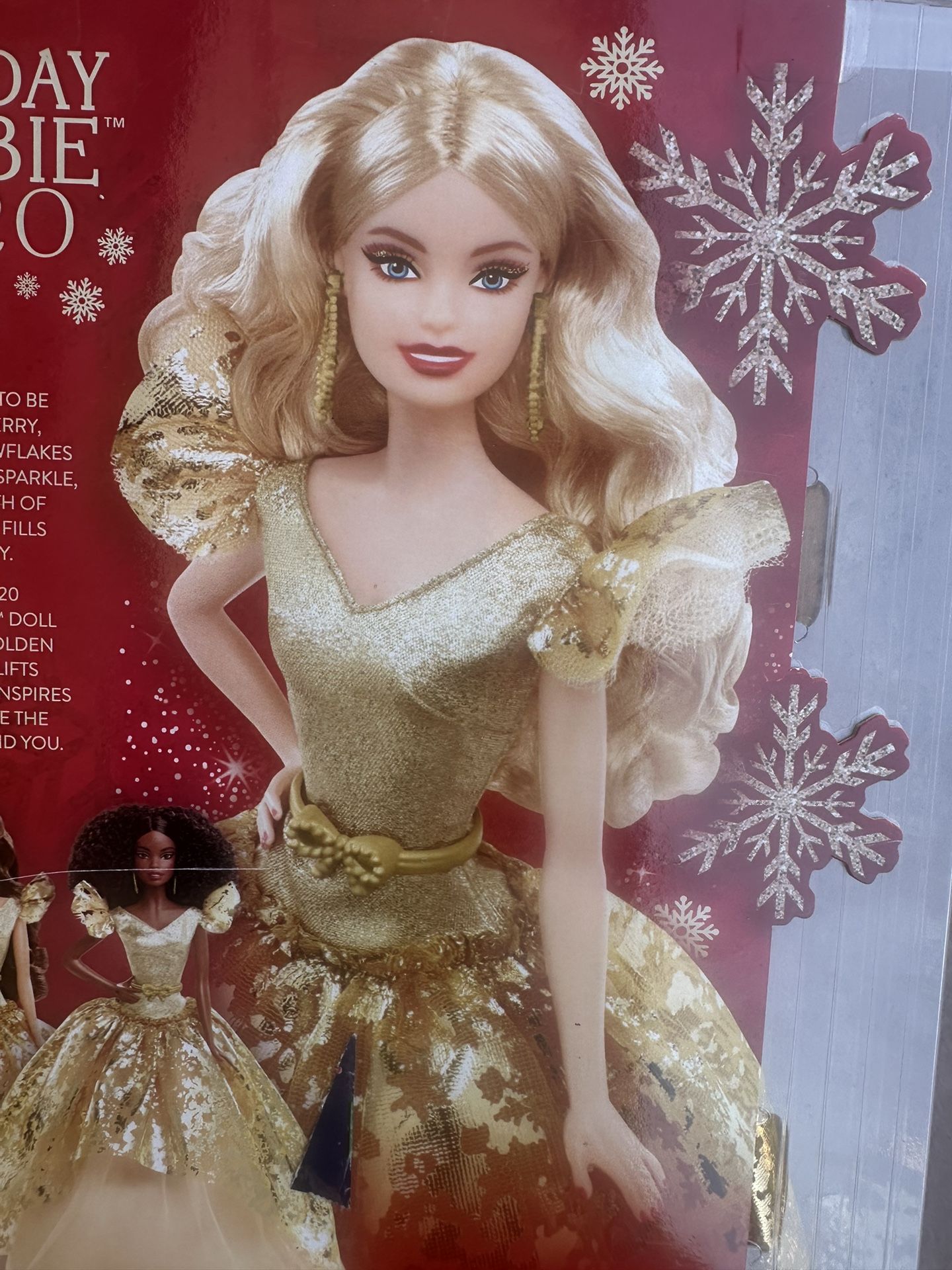 Gold Barbie Signature 2020 Holiday Holiday Barbie 2020 Brunette