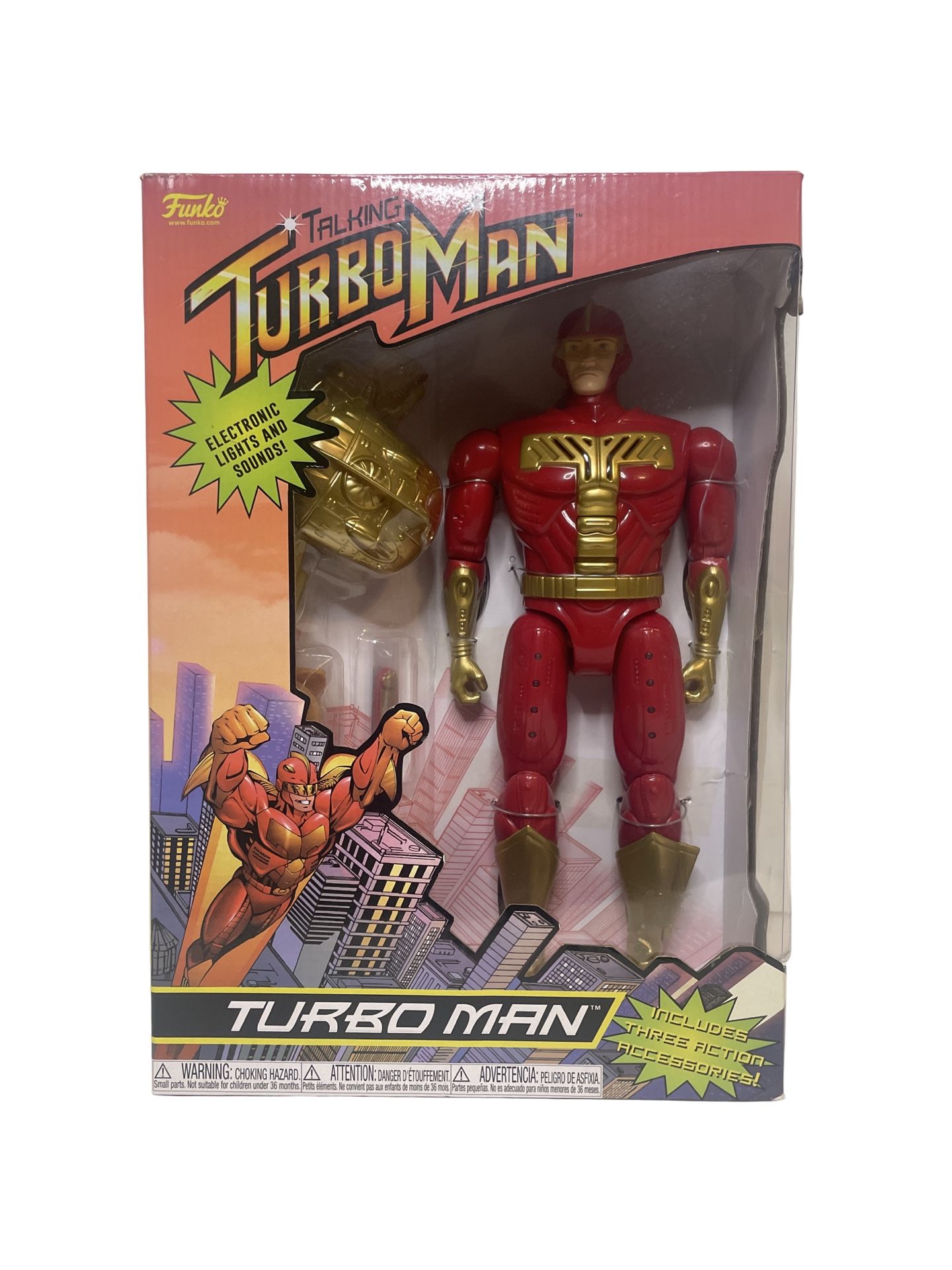 Funko Turbo Man Jingle All The Way Talking Figure