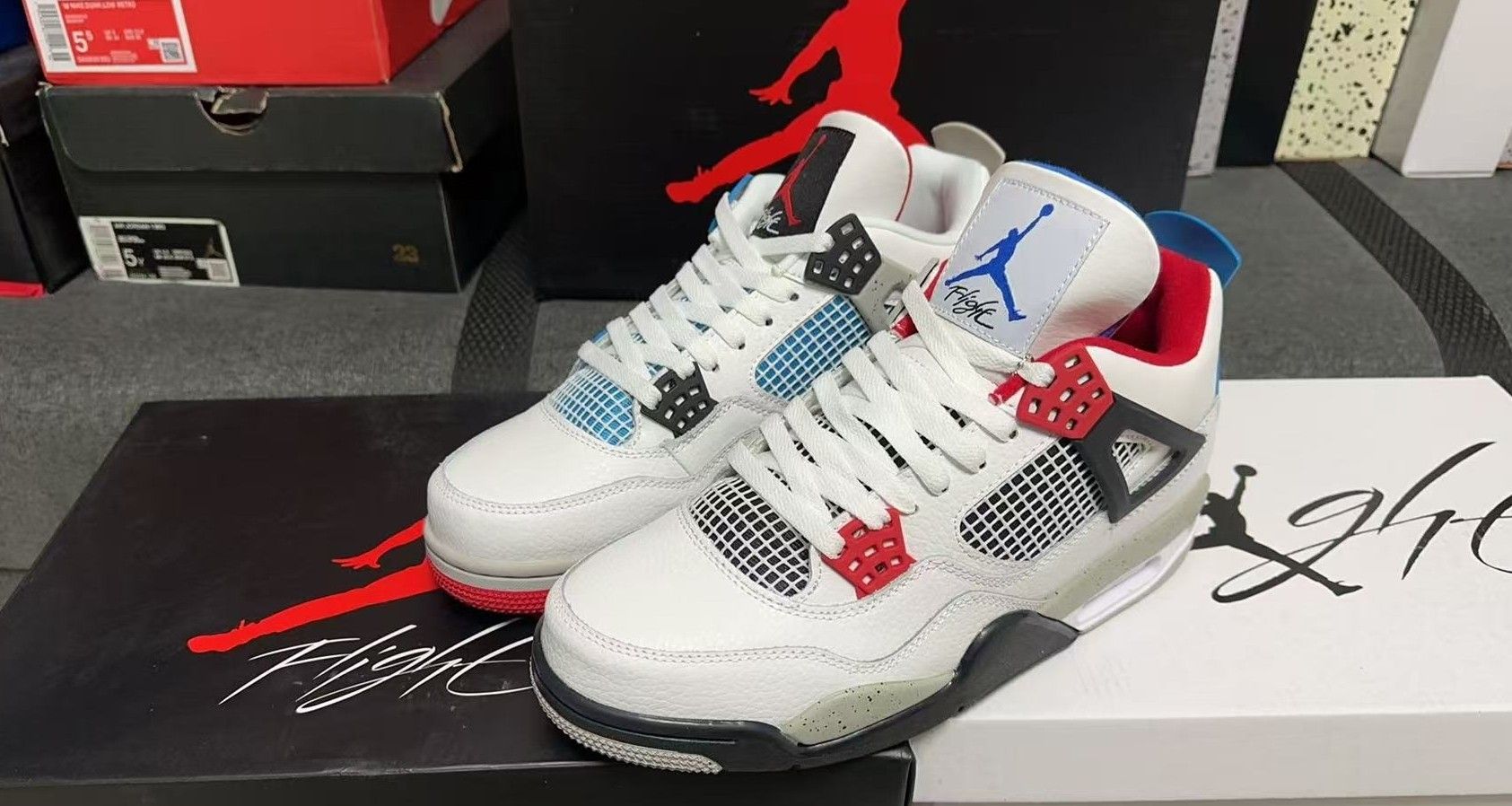Shock absorbing mid-top white sneakers