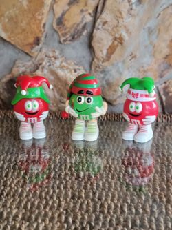 M&M's and M&M's MINI's empty plastic candy CONTAINER 3.5" tall, empty
