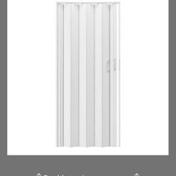 Techni Home Studio Series 36" W PVC Foldable Accordion Doors, White