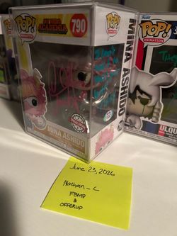 Signed Mina Ashido Funko Pop Mha