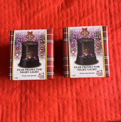 2 STAR PROJECTOR NIGHT LIGHTS