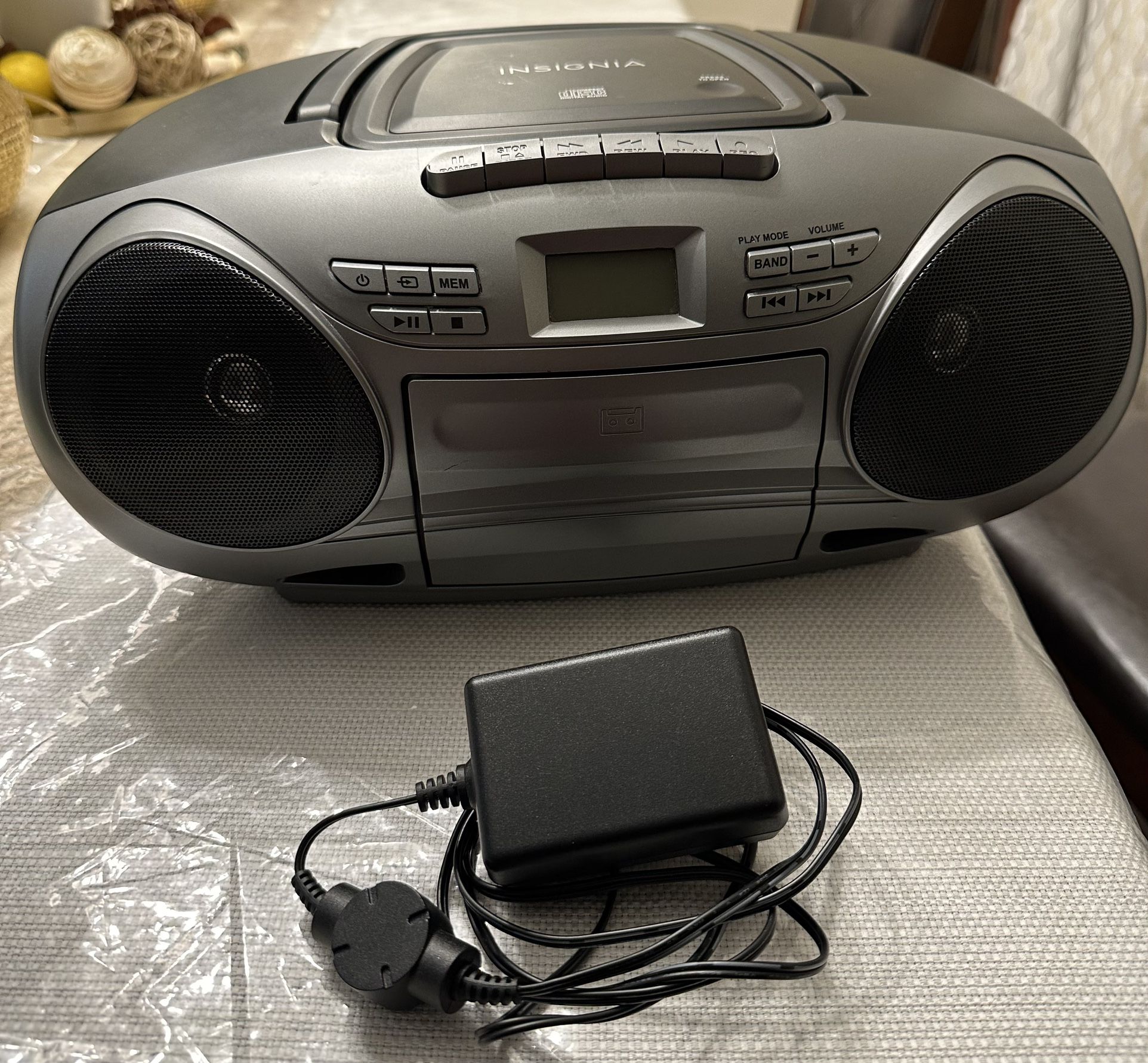 CD Boombox with cassette player and AM/FM radio