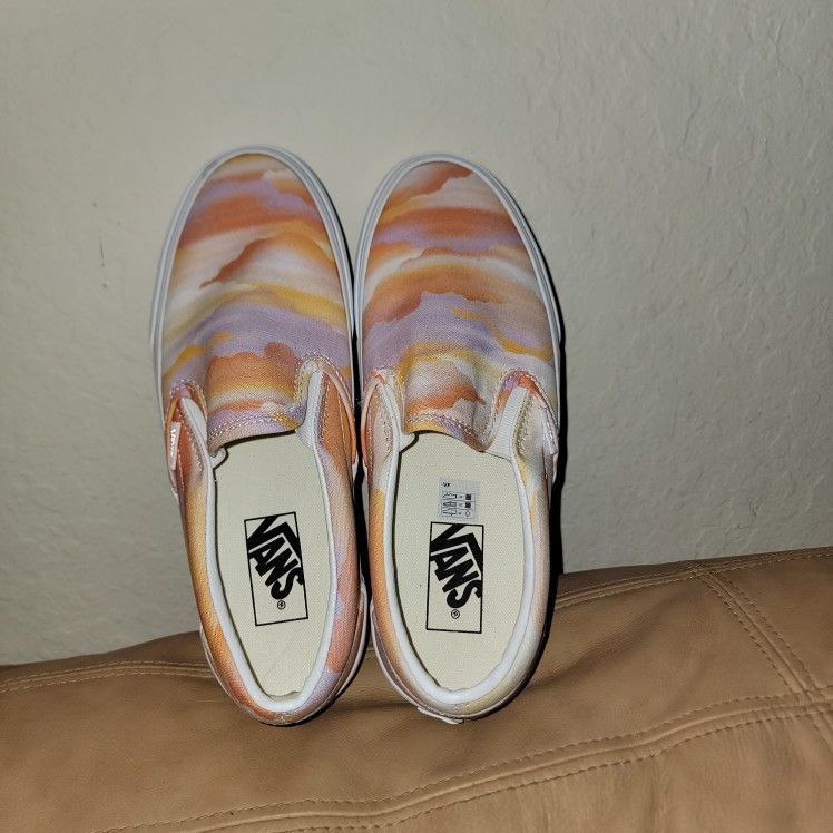 Vans PINK ORANGE ABSTRACT TYE DYE CLOUD PATTERN