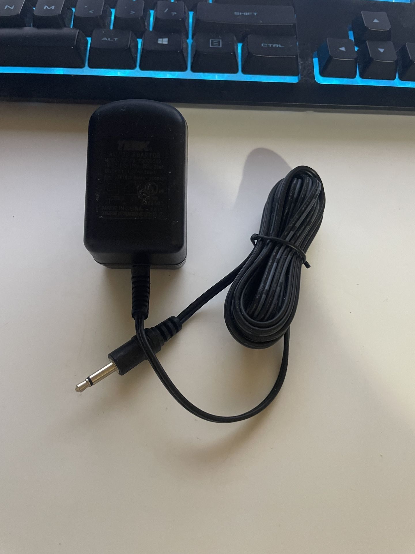 Terk AC/DC Adapter for RR-28-1200050D Output: 12V 50mA Power Supply Cord Cable DC Charger Plug