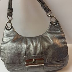 AUTHENTIC COACH KRISTIN SILVER HOBO BAG