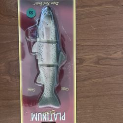 Castaic Platinum 8” Swimbait, Slow Sinking, New Old Stock