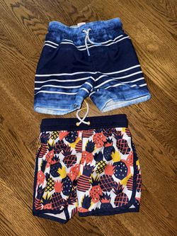 2 Cat and Jack Swim shorts 3t 