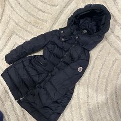 Toddler Moncler Coat Navy Blue