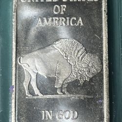 1 Oz Silver Bar .999 Fine Ounce Buffalo
