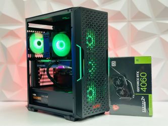 🦊 FOX 48 🦊 100 DAYS NO INTEREST 🦊 FOX CUSTOM GAMING PC | DESKTOP | RIG | AMD RYZEN 5-5600X | 16 GB DDR4 RAM | RTX 4060 | 1 TB SSD | WINDOWS 11