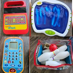 Bundle of Toddler Toys: Language, Drawing, Coordination, Tactile