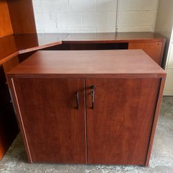 OFFICE/HOME STORAGE WOODEN CABINET WITH KEY 