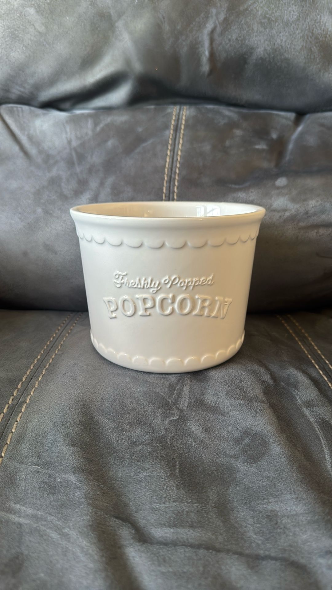 New Ceramic Popcorn Bowl Dish