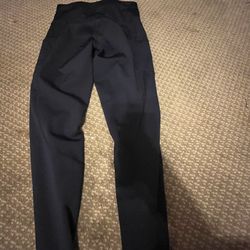 blue tummy control leggings 