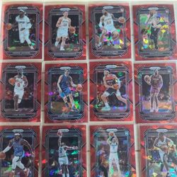 Red Ice Prizm Basketball Cards 22-23