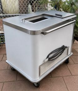 Commercial Refrigerated Water Ice / Ice Cream Cart