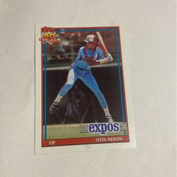 1991 Topps #558 Otis Nixon