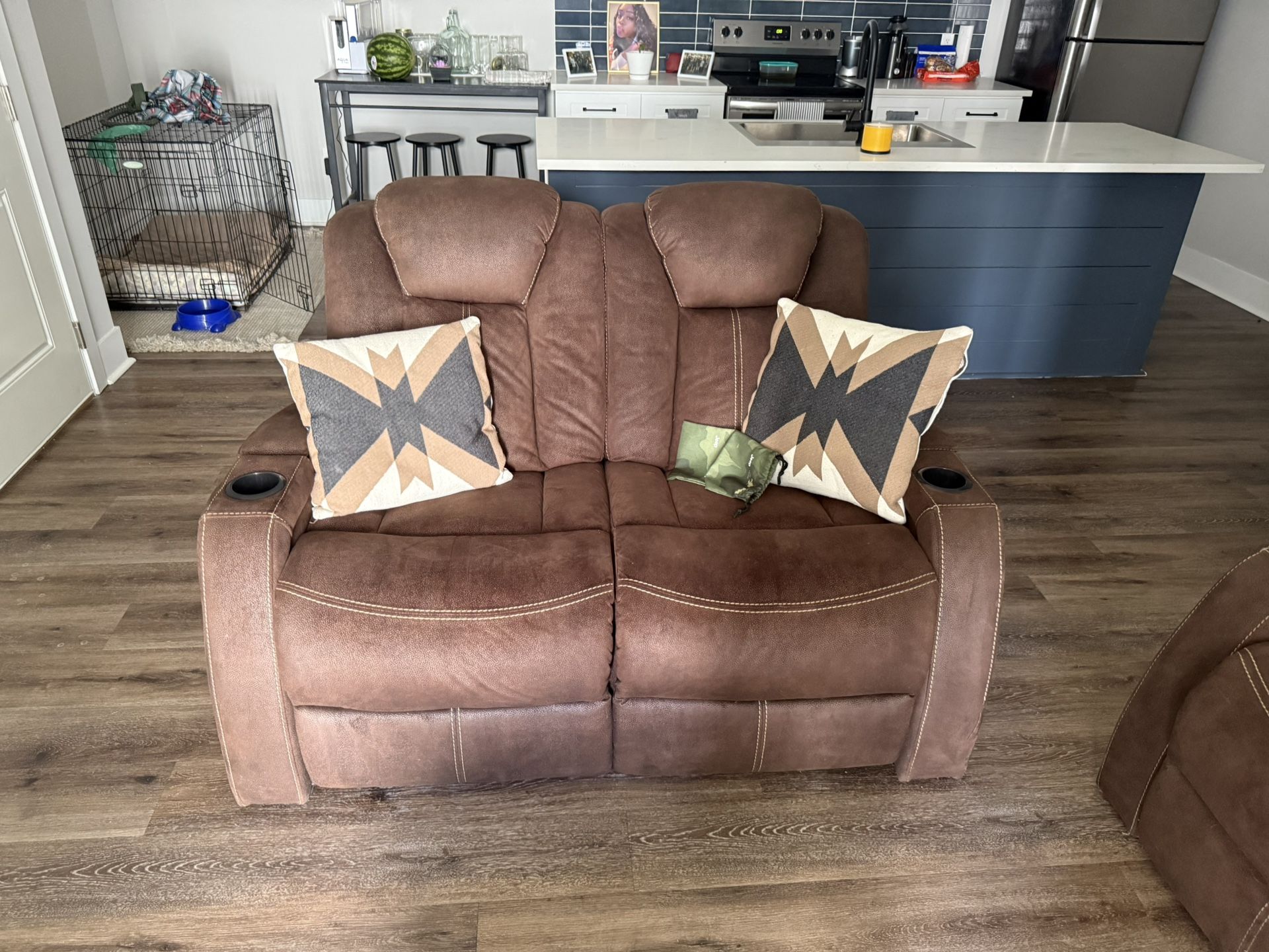 2 Piece Electronic Recliner With Bluetooth.