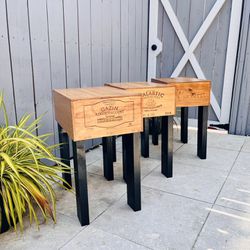 Crate Wine Coffee Table (Set Of 3)