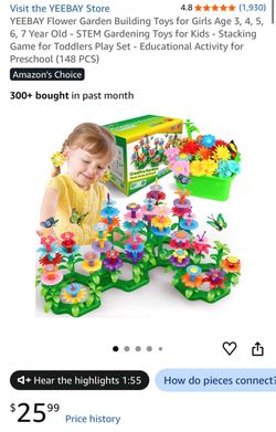 Flower Garden Building Stem Toy