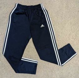 Adidas mens size S deep navy blue Legend Ink Tricot jogging track pants joggers