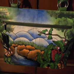 New BIACCI Tropical Leather Purse