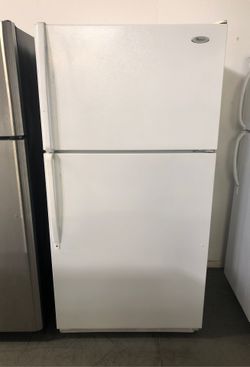 White refrigerator whirlpool