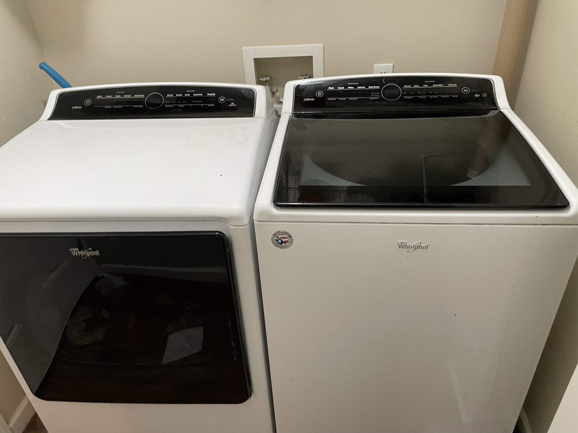 Whirlpool Washer and Dryer Set