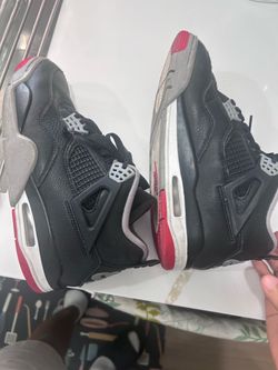 Air Jordan 4 Bred Black Red Sneakers