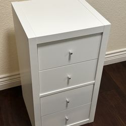White 4-Drawer