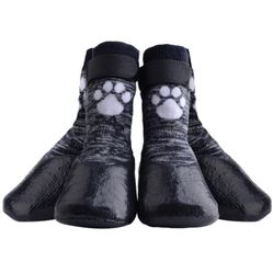 KOOLTAIL Dog Socks Anti Slip with Straps Traction Control Waterproof Paw Protector