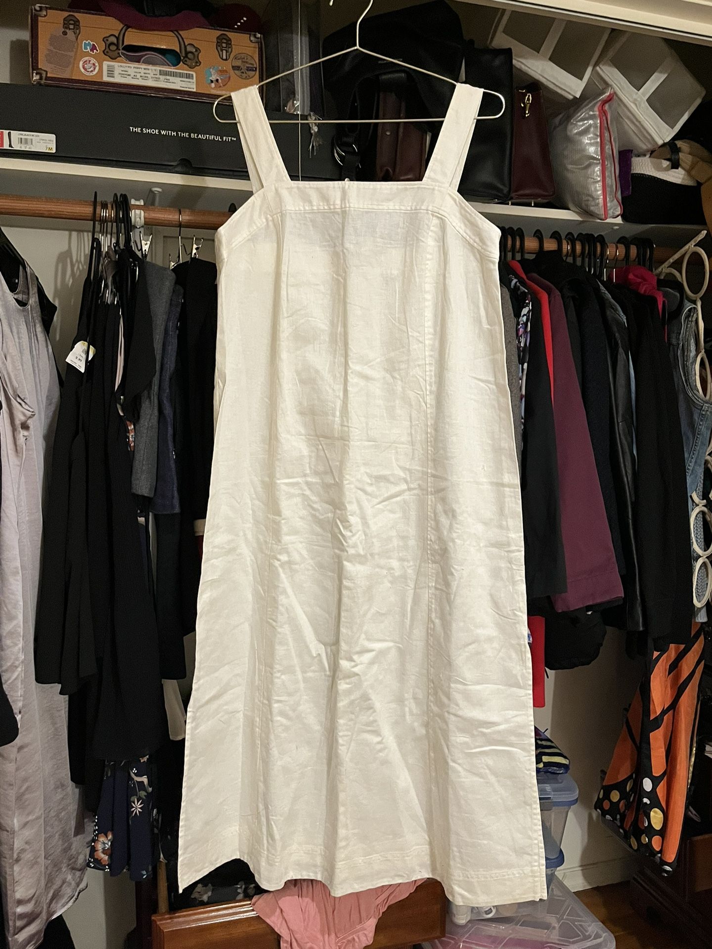 Madewell White Linen Sundress