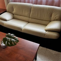 Genuine Italian Leather Sofa 