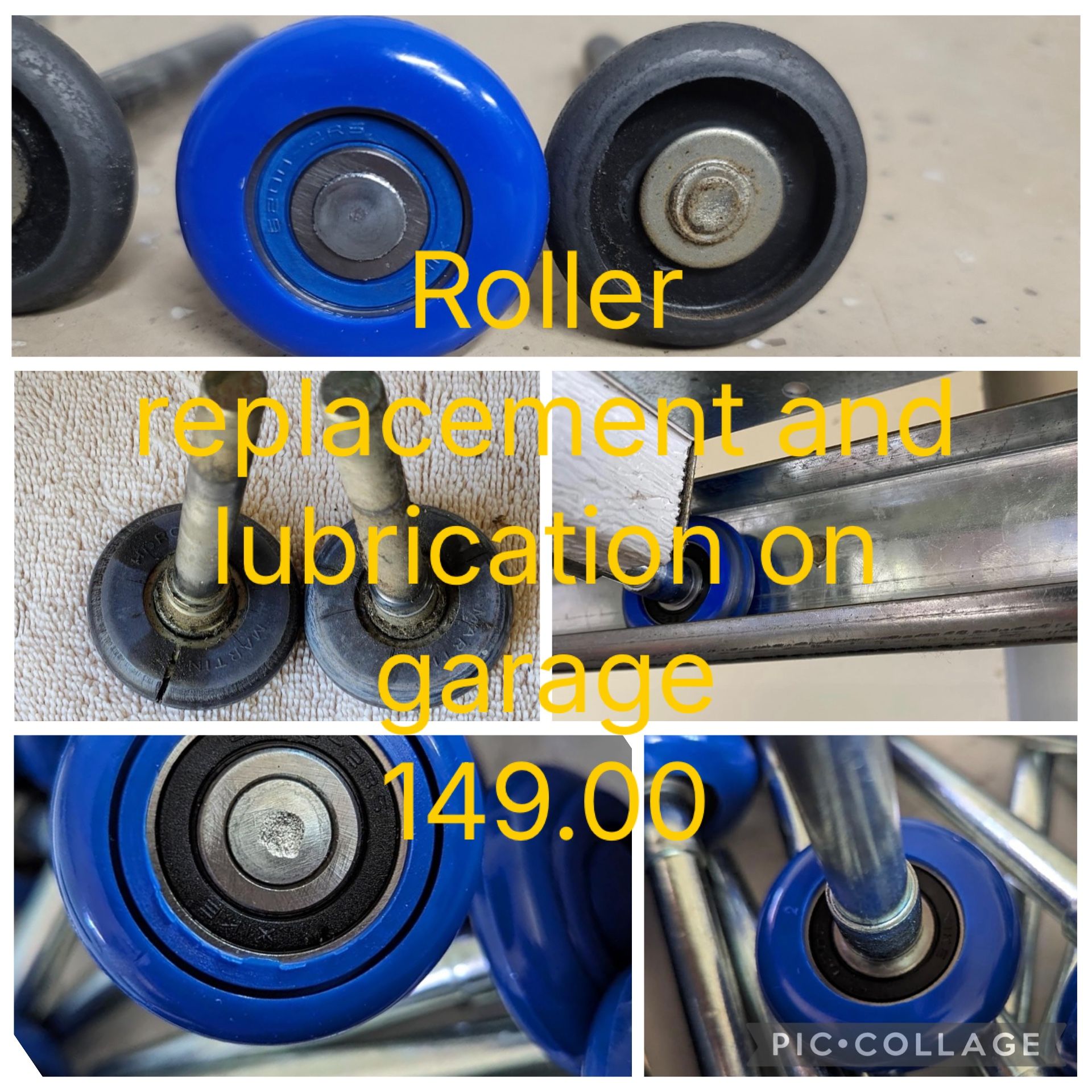 10x Garage Rollers