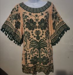 Farm Rio Oasis Short Sleeve Dress