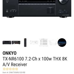 Onyko TX-NR6100 7.2 Channel A/V Receiver 