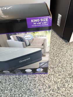 Beautyrest King Size Air Mattress 76x80x20