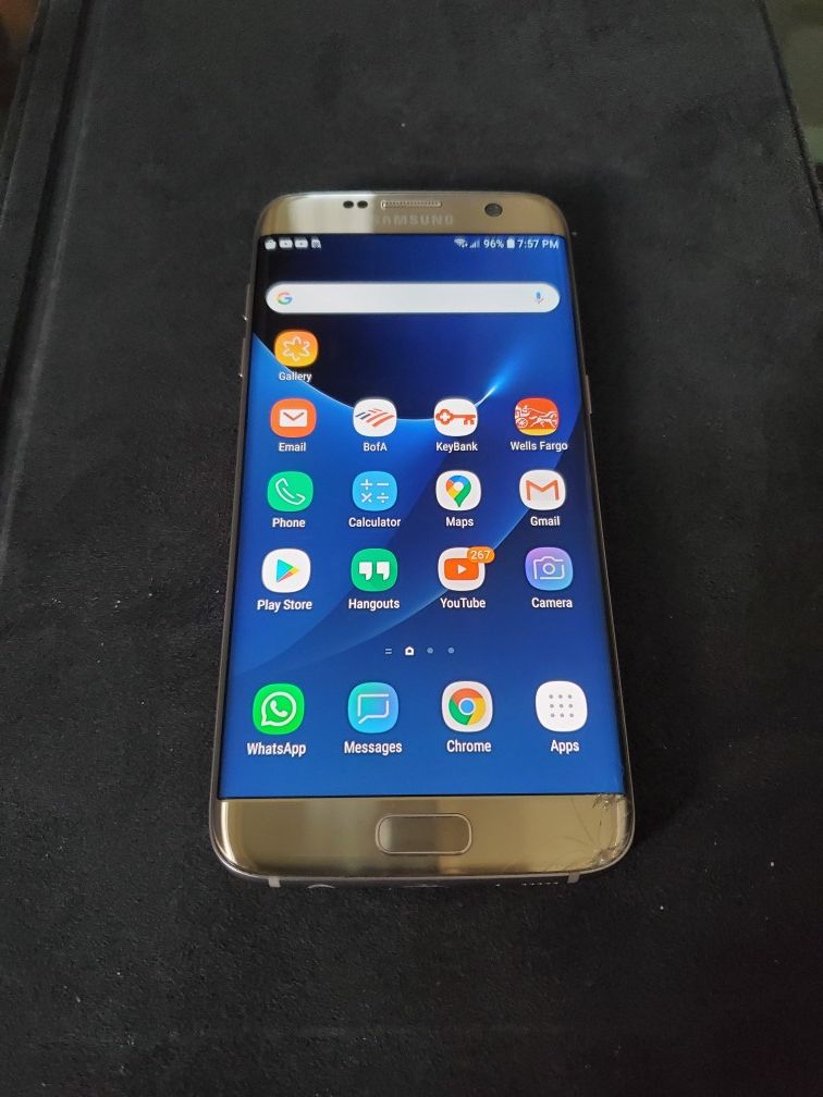 Samsung Galaxy S7 Edge GSM Unlocked ATT Tmobile Cricket Metro H2O Straight Talk