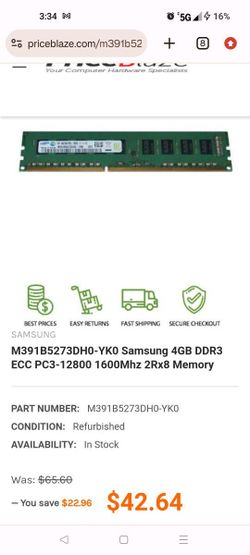 Hard drive Memory Kit 16 Gb