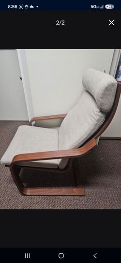 POÄNG Armchair brown/Hillared beige ikea recliner  chair lounger