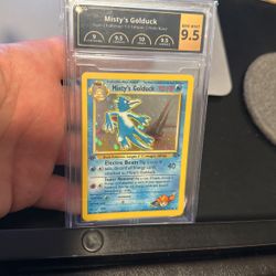 1st Edition PCG Gem Mint 9.5 Misty’s Golduck Holo Rare