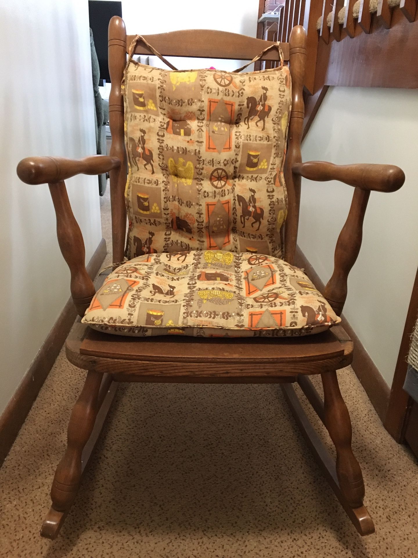 Vintage Extra Large Youth Rocking Chair