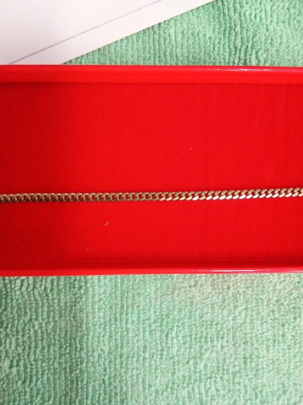 Cuban Link Bracelet 14kt Gold 4.5g