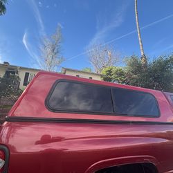 Camper shell red for dodge ram