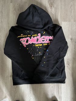 Small Black Pink Sp5der Hoodie