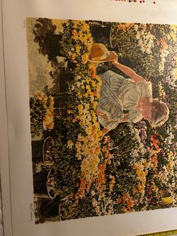 Robert Sarsony Signed "Flower Market" Art Print - Limited Edition 26/30